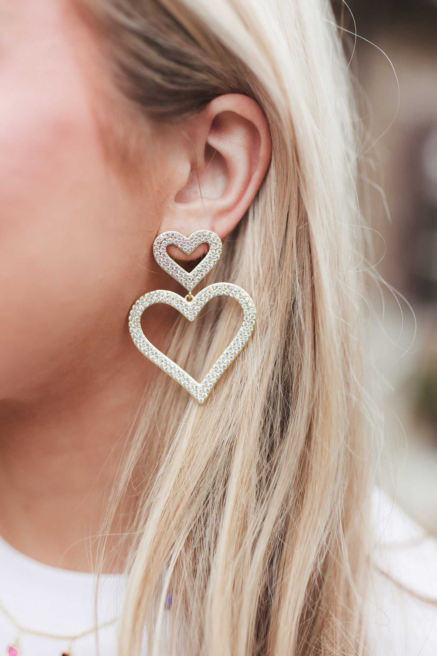 Gemelli Gold Happy Heart Earrings