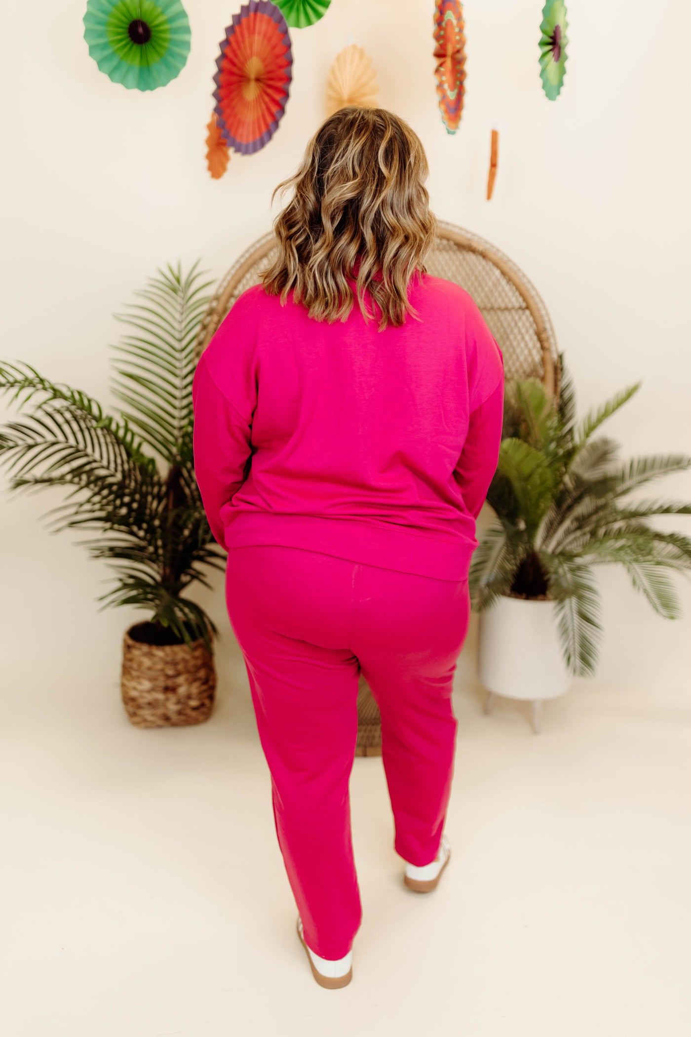 Mary Square Pink Carson Sweatshirt and Pant Set