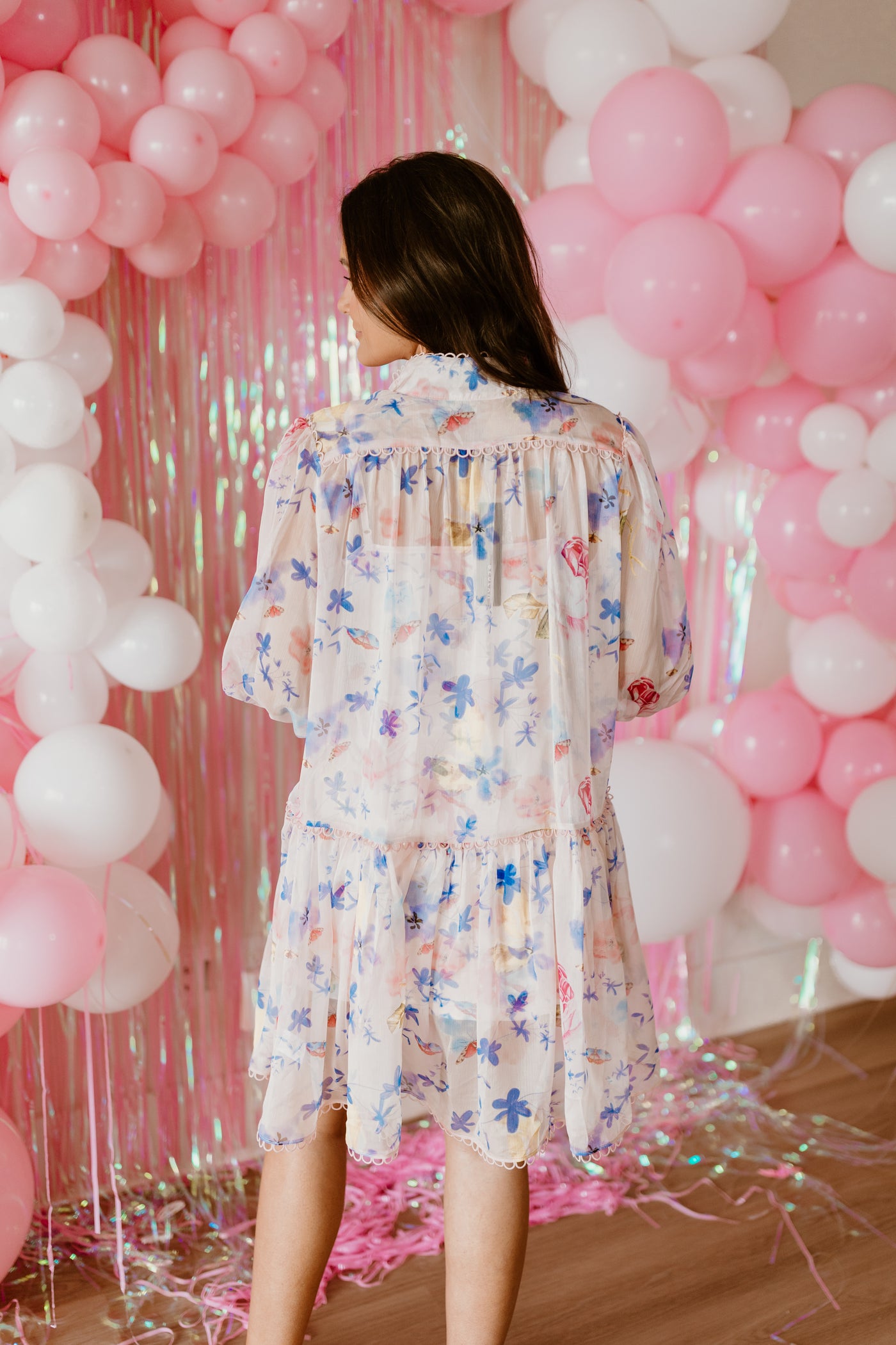 Beulah Style Butterfly Floral Dress