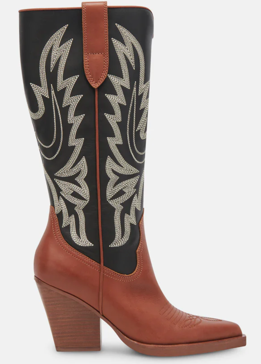 Dolce Vita Blanch Boots in Brown Black
