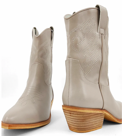 ShuShop Zahara Taupe Cowgirl Boot