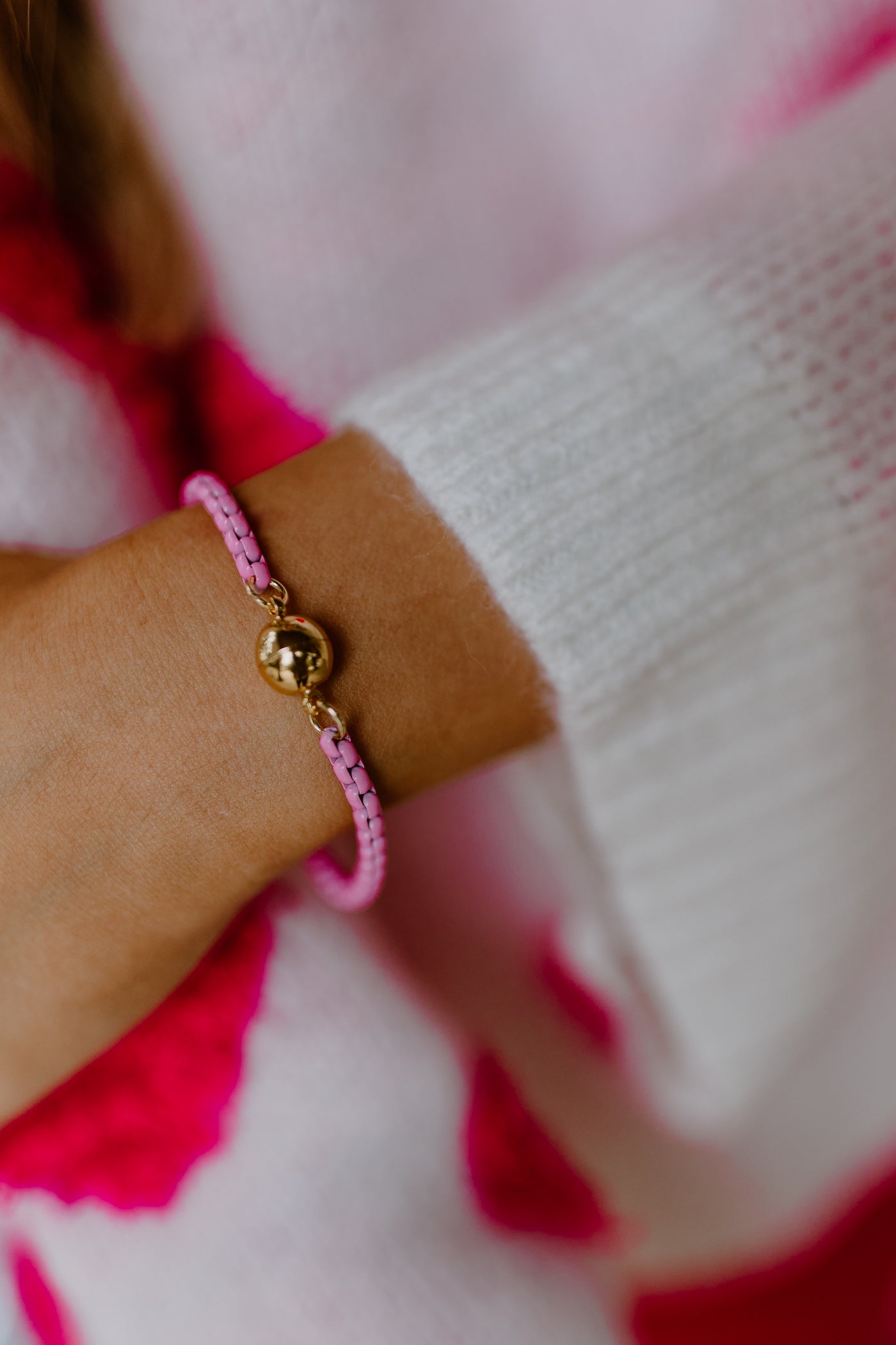 Pink Gold Magnetic Clasp Bracelet