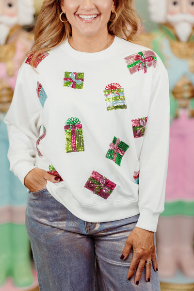 Mary Square Sarah Sweatshirt- Presents