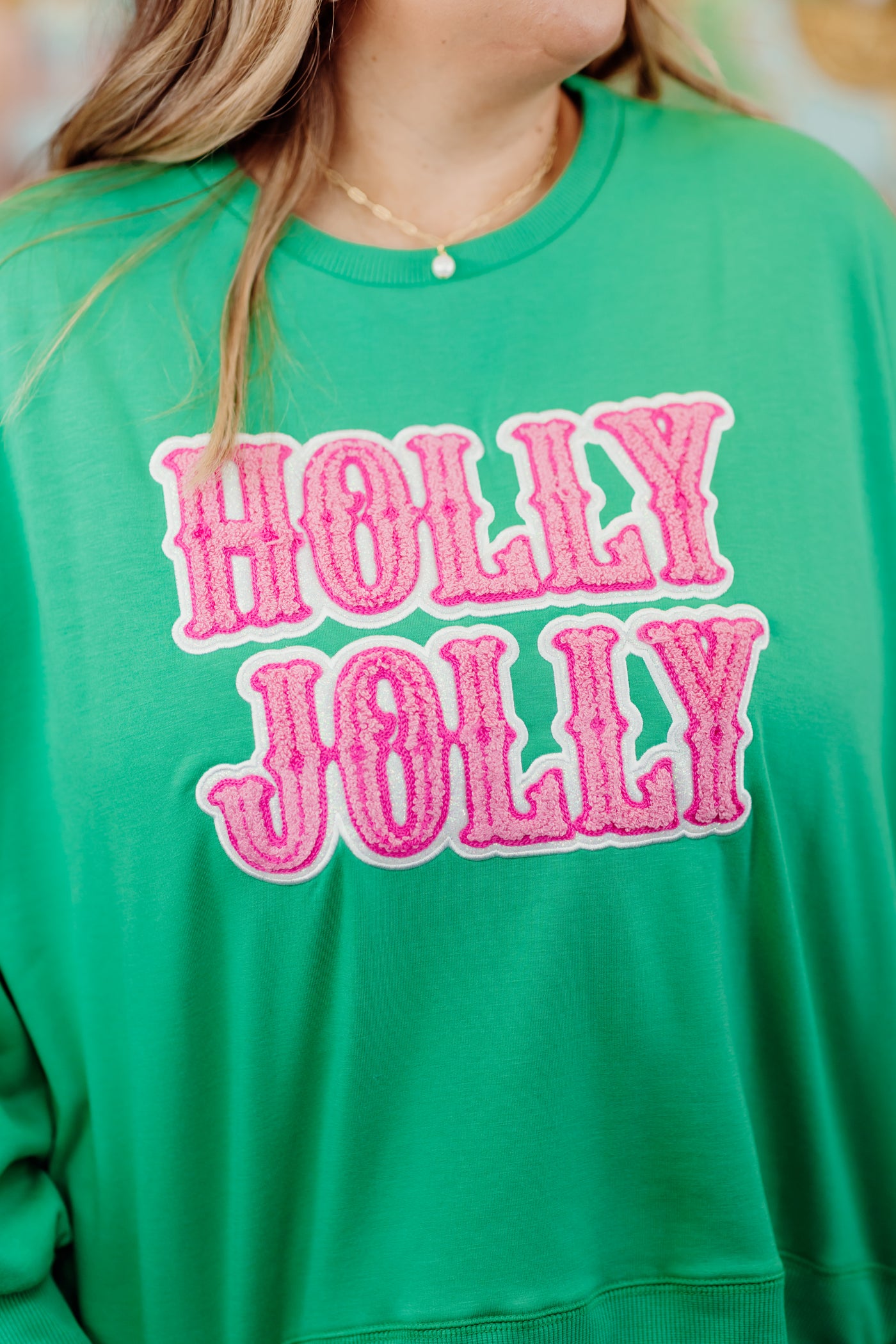 Mary Square Millie Sweatshirt- Holly Jolly