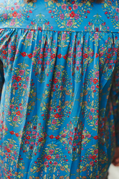 Karlie Royal Tie Waist Floral Satin Button Up Maxi Dress