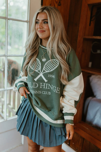 Gold Hinge Tennis Club Patch Sweatshirt