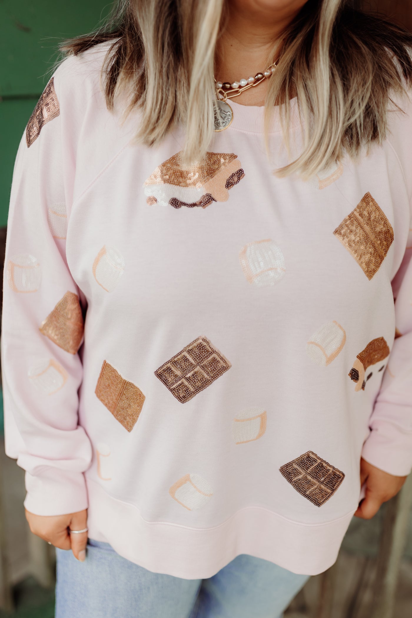 Mary Square Katie Sweatshirt- Smores