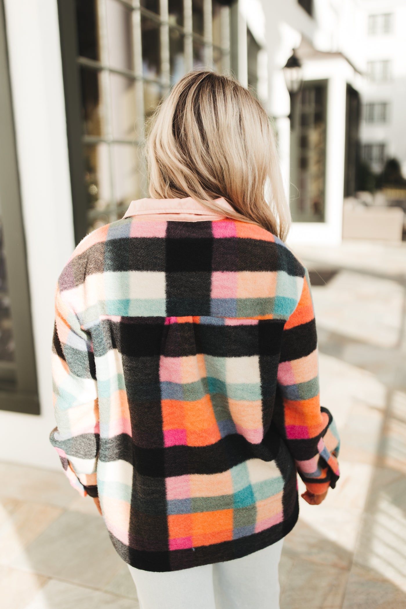 Multicolor Vintage Brushed Checkered Pullover