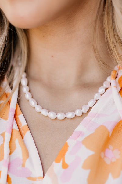 Virtue Jewelry White Pearl Necklace