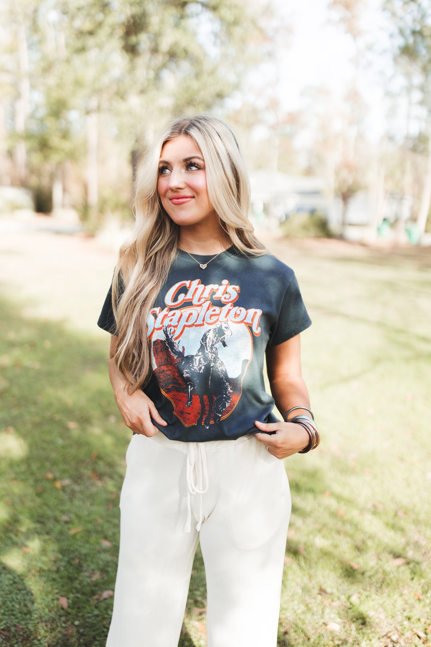 Daydreamer Chris Stapleton Horse and Canyons Tour Tee