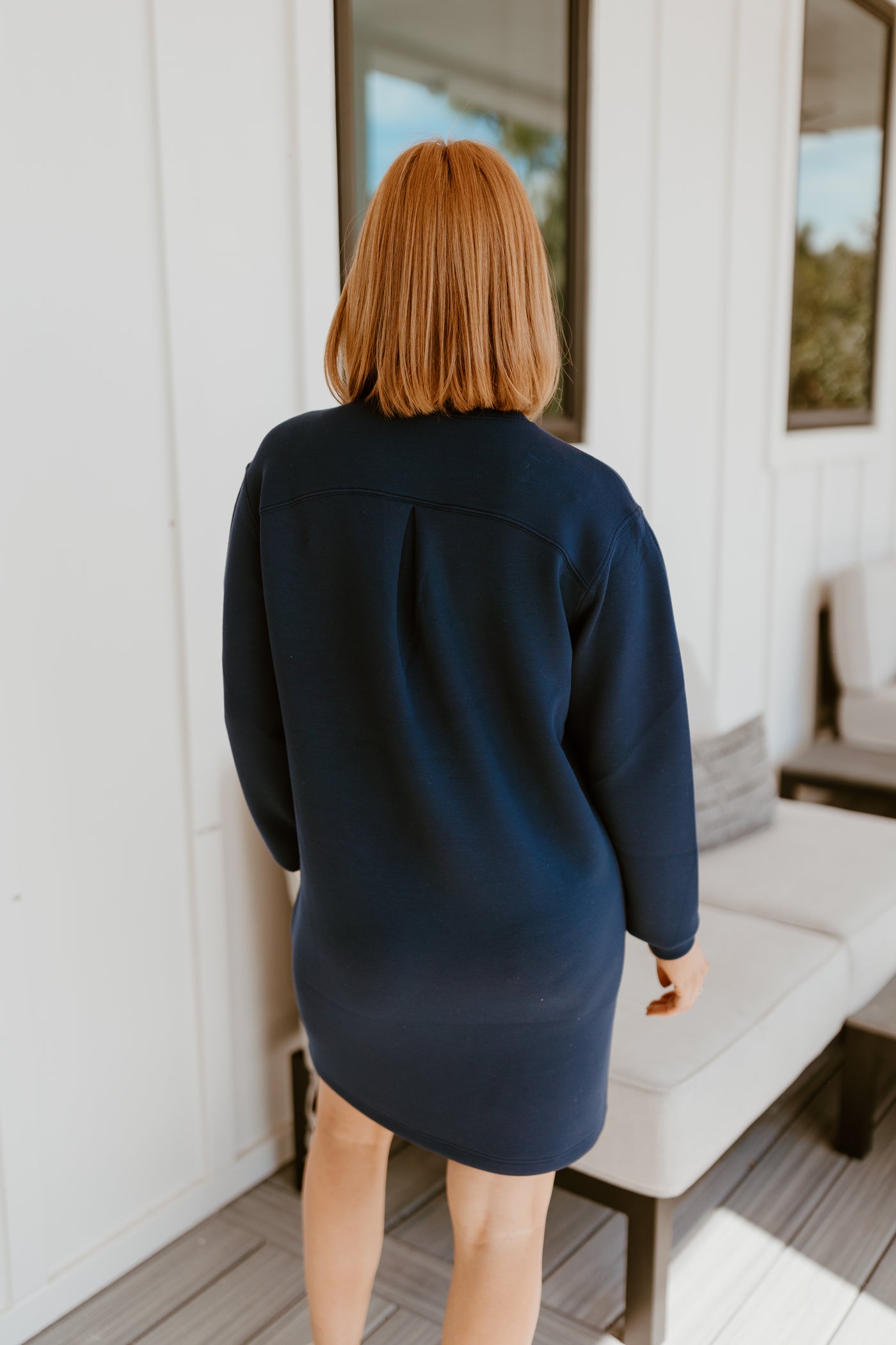 SPANX AirEssentials Crew Neck Dress- Timeless Navy