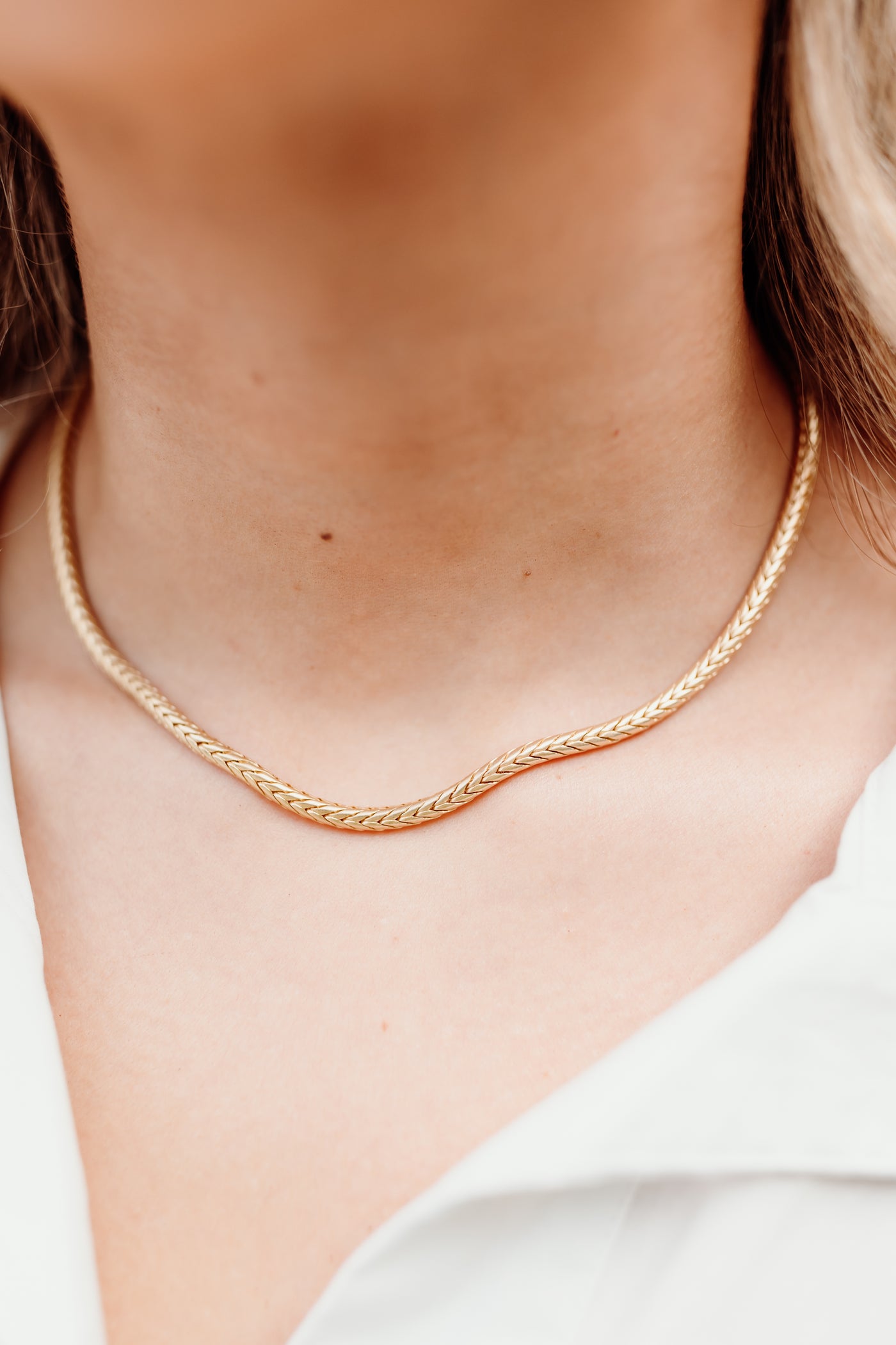 Virtue Jewelry Gold Python Chain Necklace