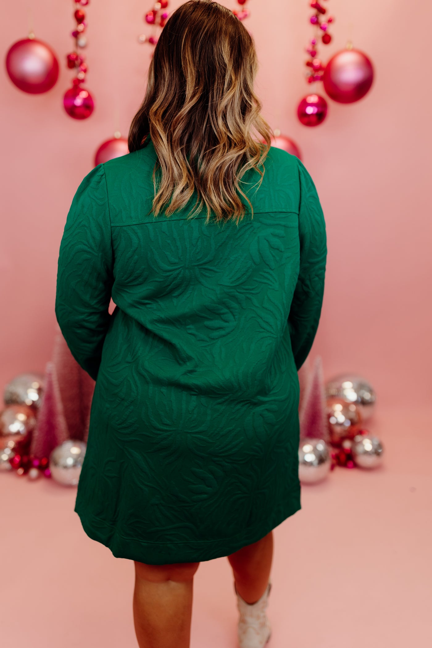 Mary Square Evelyn Dress in Pine