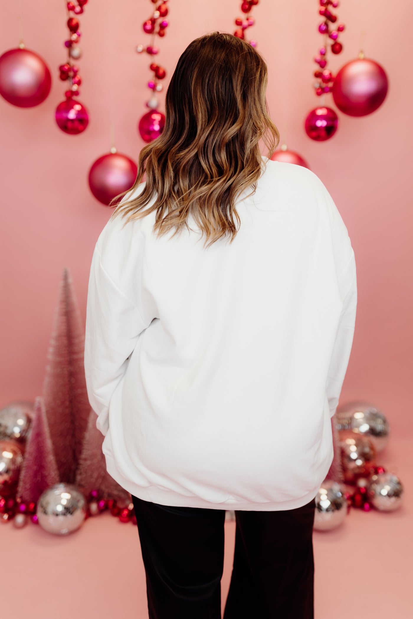 Queen of Sparkles White & Red Holidays Are Coming Santa Coca-Cola Sweatshirt