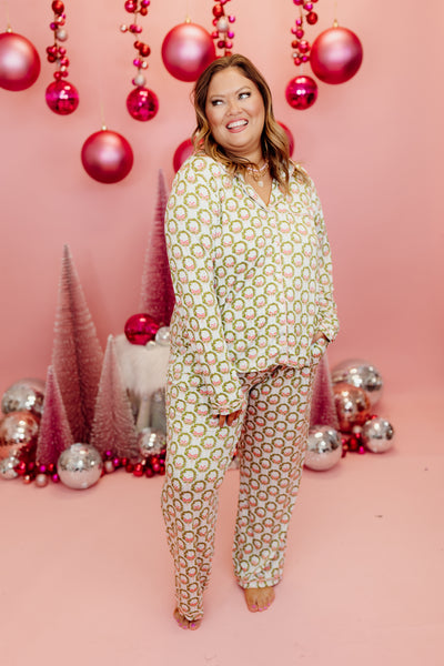 Mary Square Charlotte Pant Set in Deck the Halls