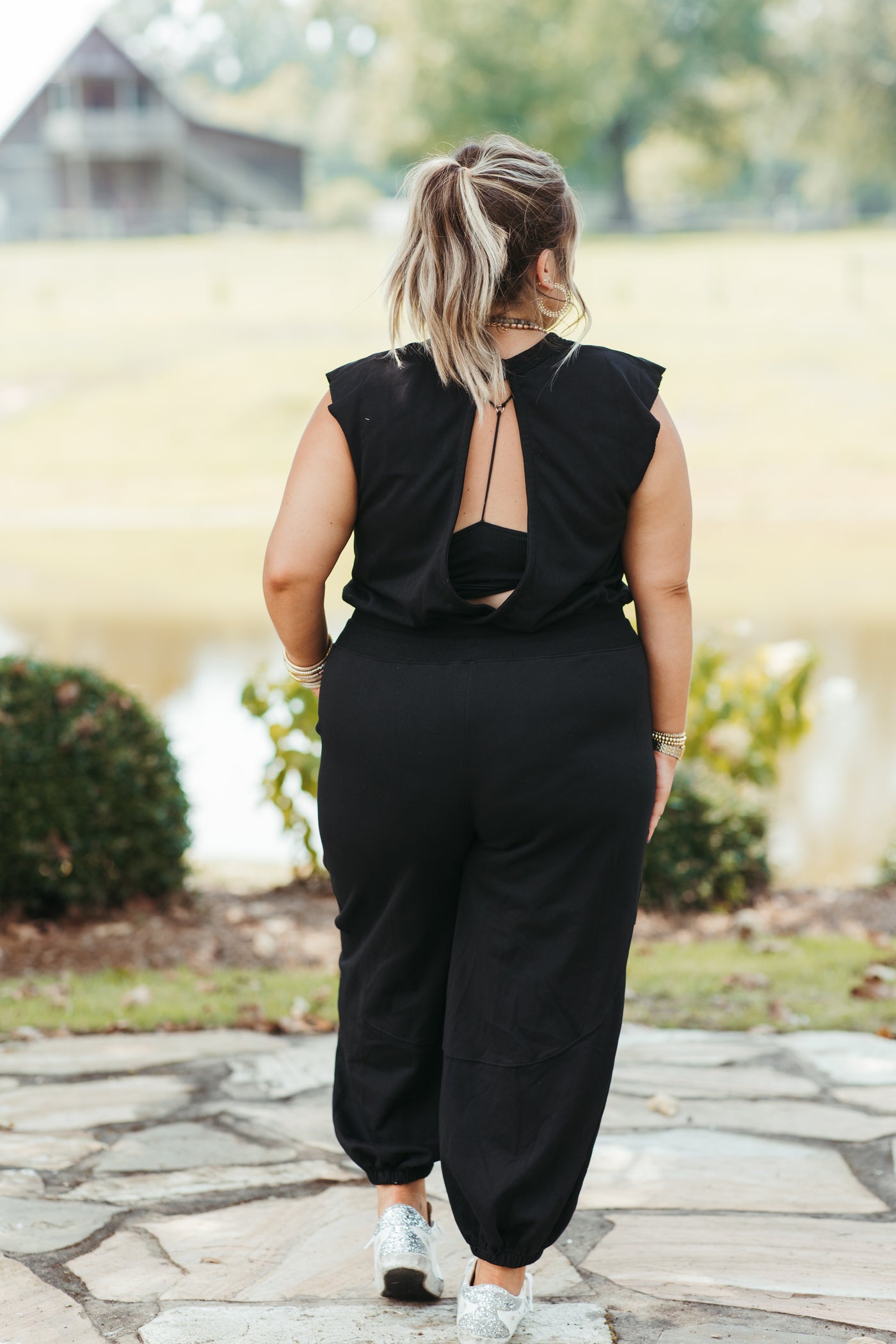 Black Comfy Oversized Jumpsuit