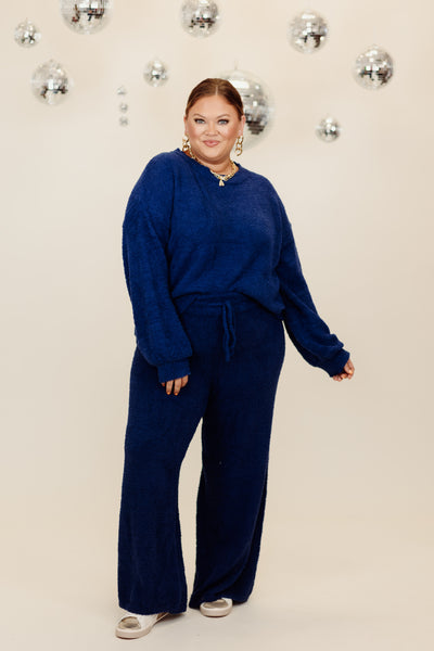 Molly Bracken Blue Knitted Sweater and Pant Set