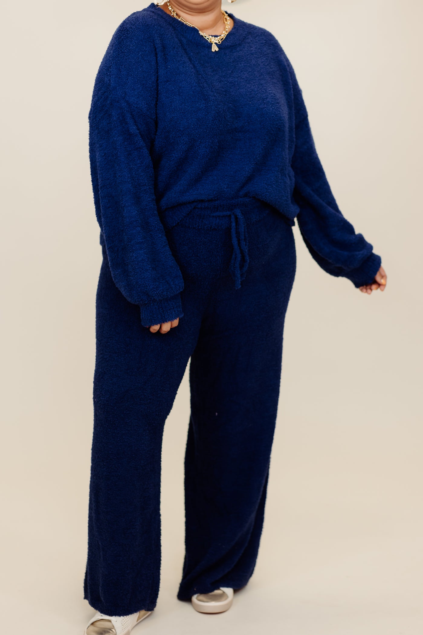 Molly Bracken Blue Knitted Sweater and Pant Set