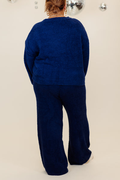 Molly Bracken Blue Knitted Sweater and Pant Set