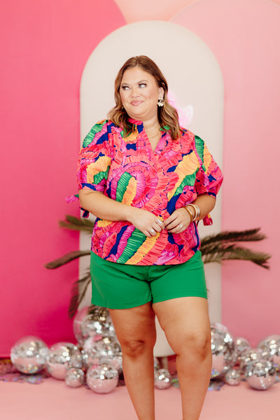 Michelle McDowell Showstopper Louise Top in Multi