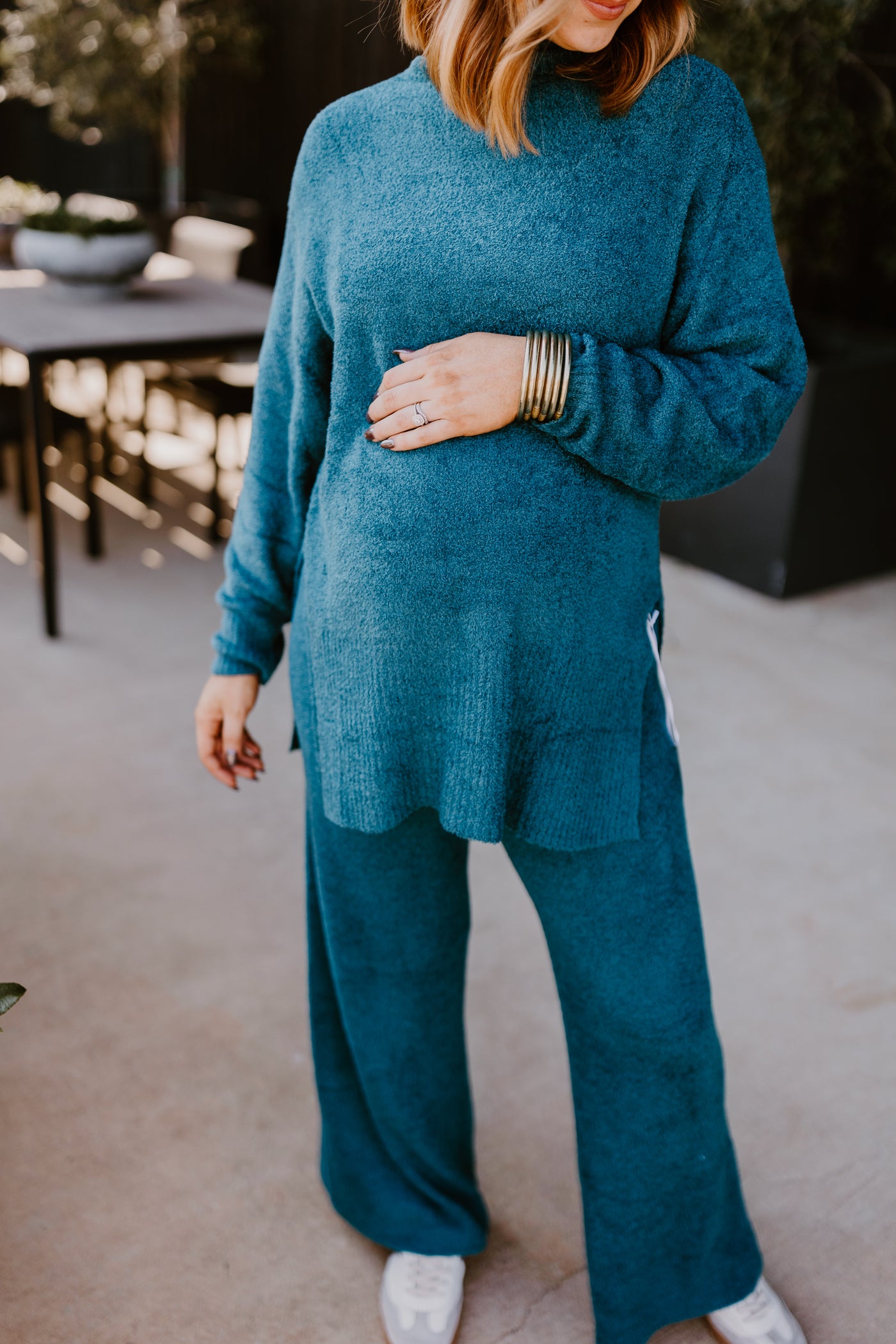 Southern Shirt Plush Dreamluxe Turtleneck Sweater-Legion Blue