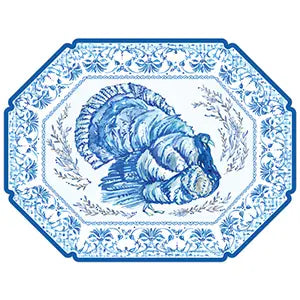 Rosanne Beck Blue Turkey Chinoiserie Placemats (Pack of 10)