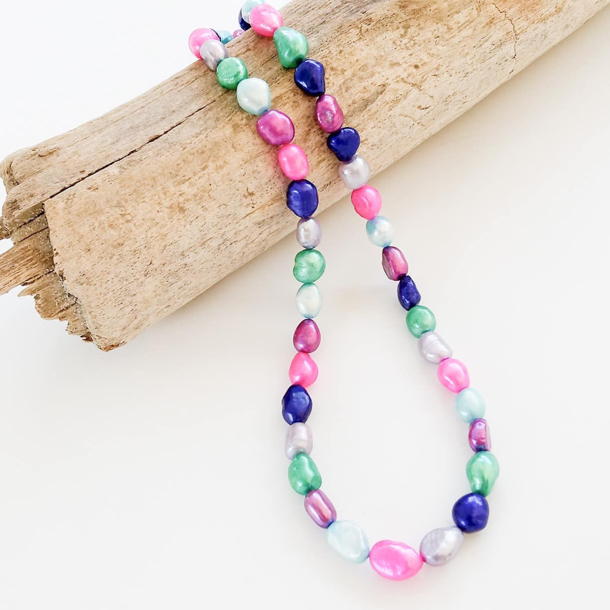 Virtue Jewelry Rainbow Mix Pearl Necklace