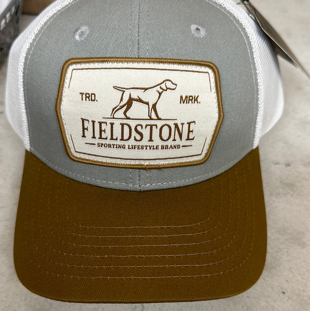 Fieldstone TriColor Logo Hat in Khaki/Grey/Black