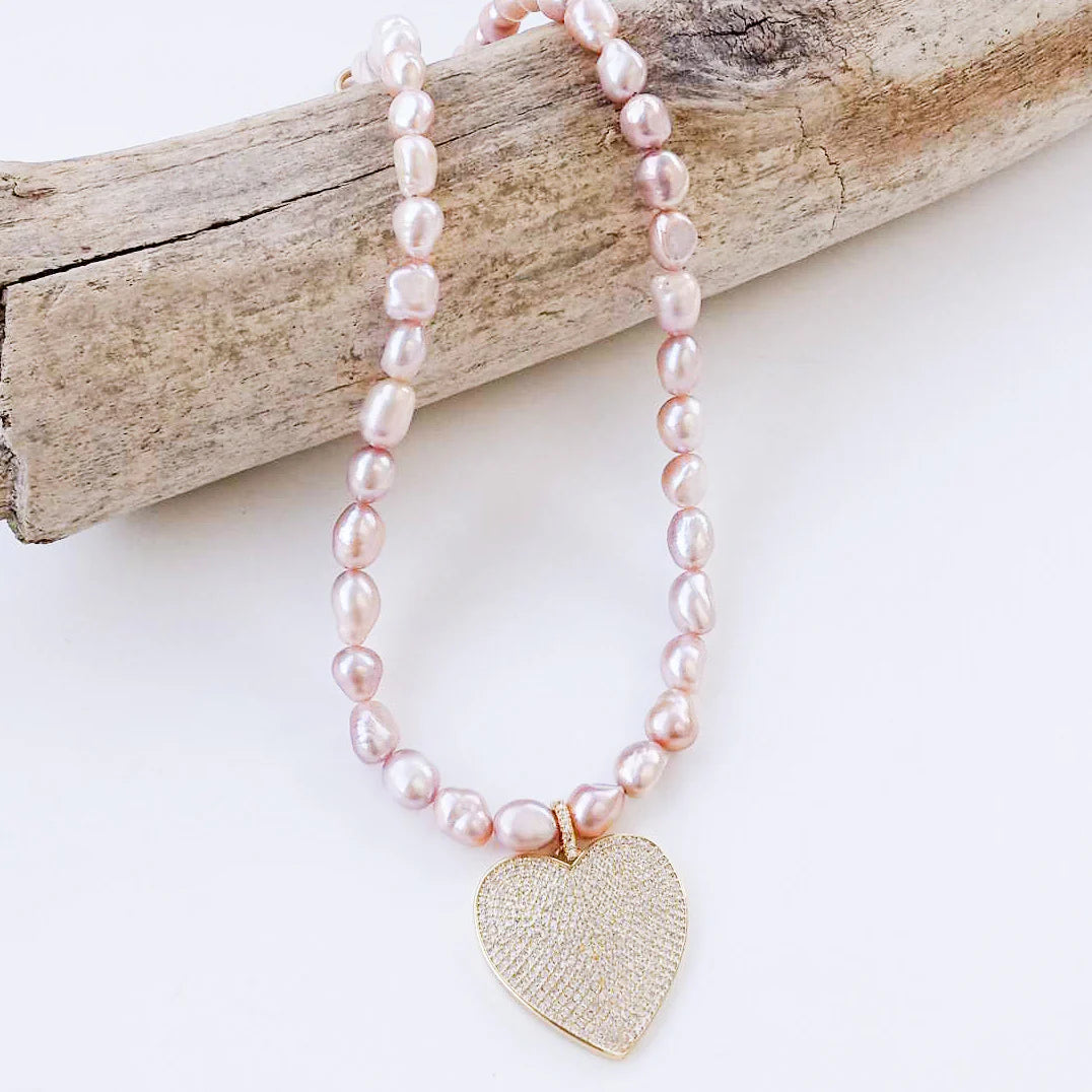 Virtue Luxe "The Madison" Necklace- Blush