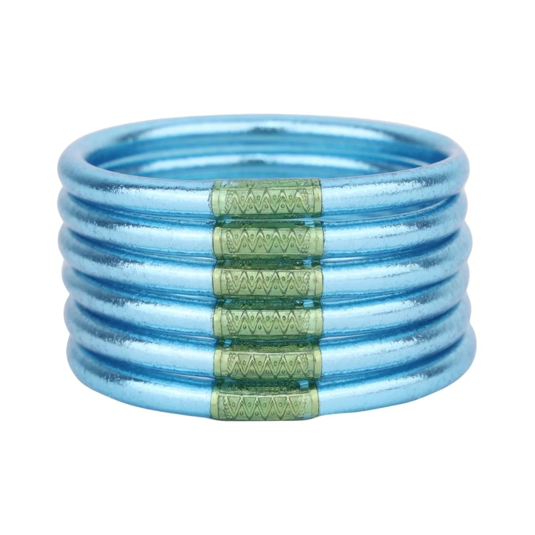 BuDhaGirl Azure All Weather Bangles® (AWB®) - Set of 6