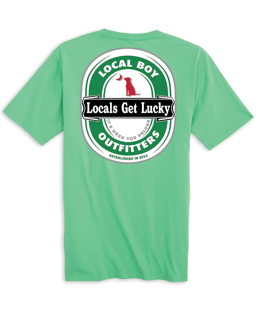 Local Boy Get Lucky T-Shirt- Clover