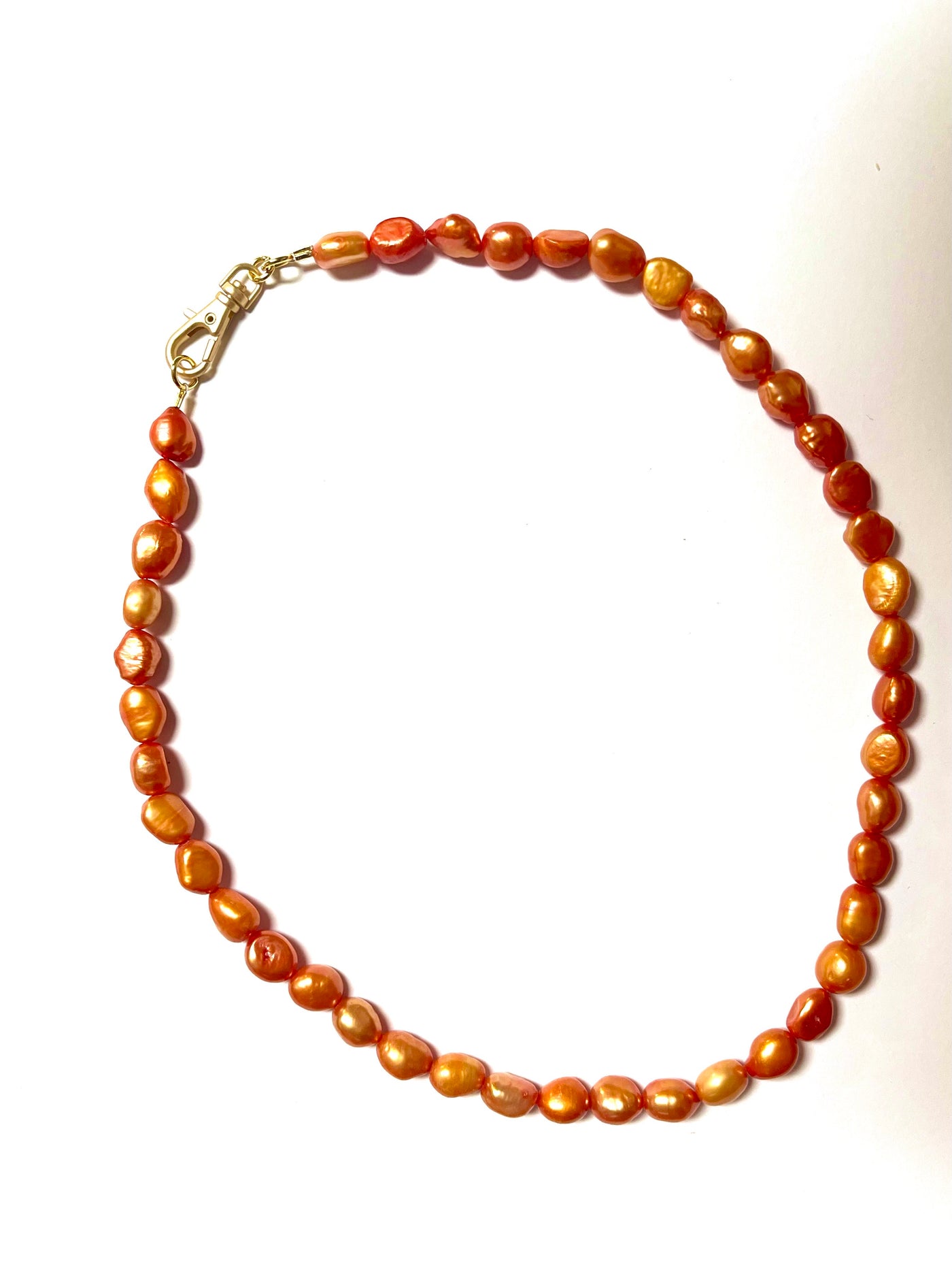 Virtue Jewelry Orange Pearl Necklace