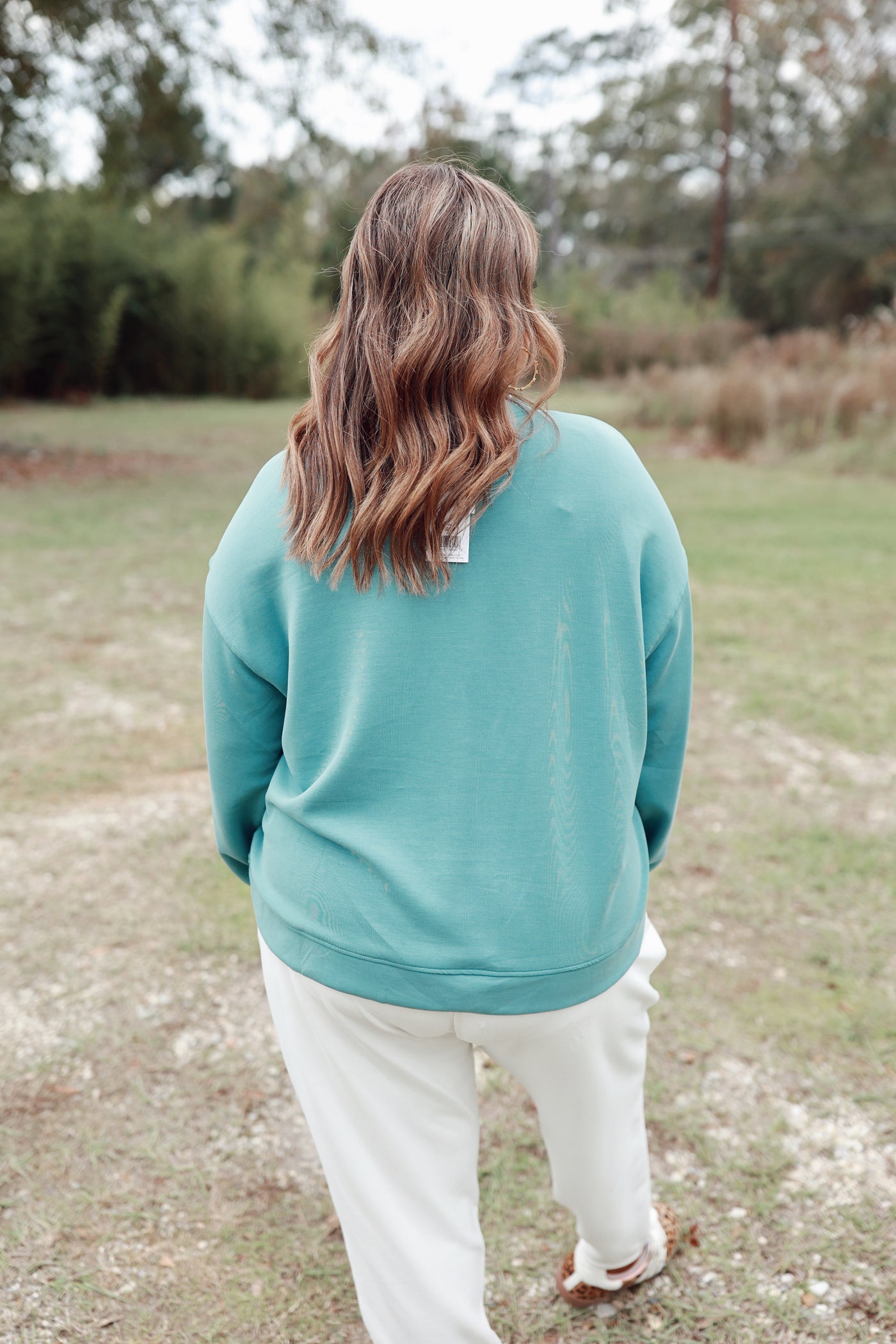 Mary Square Cora Top in Eucalyptus