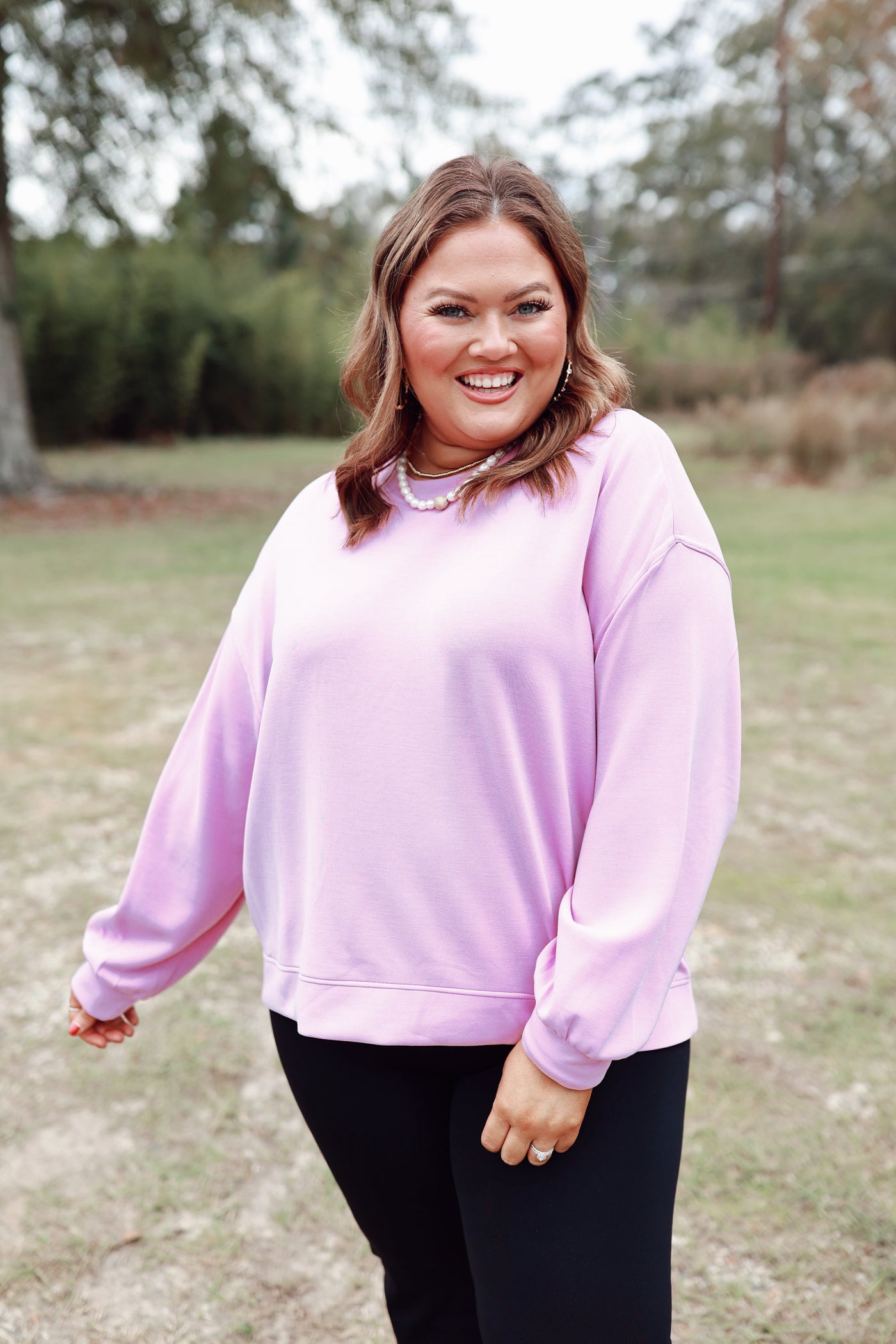 Mary Square Cora Top in Orchid