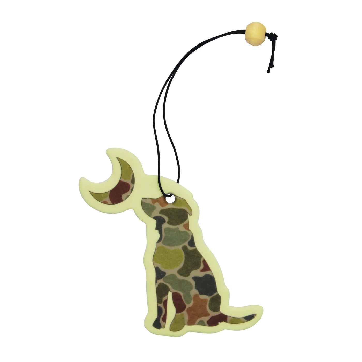 Local Boy River Camo Dog & Moon Car Freshner