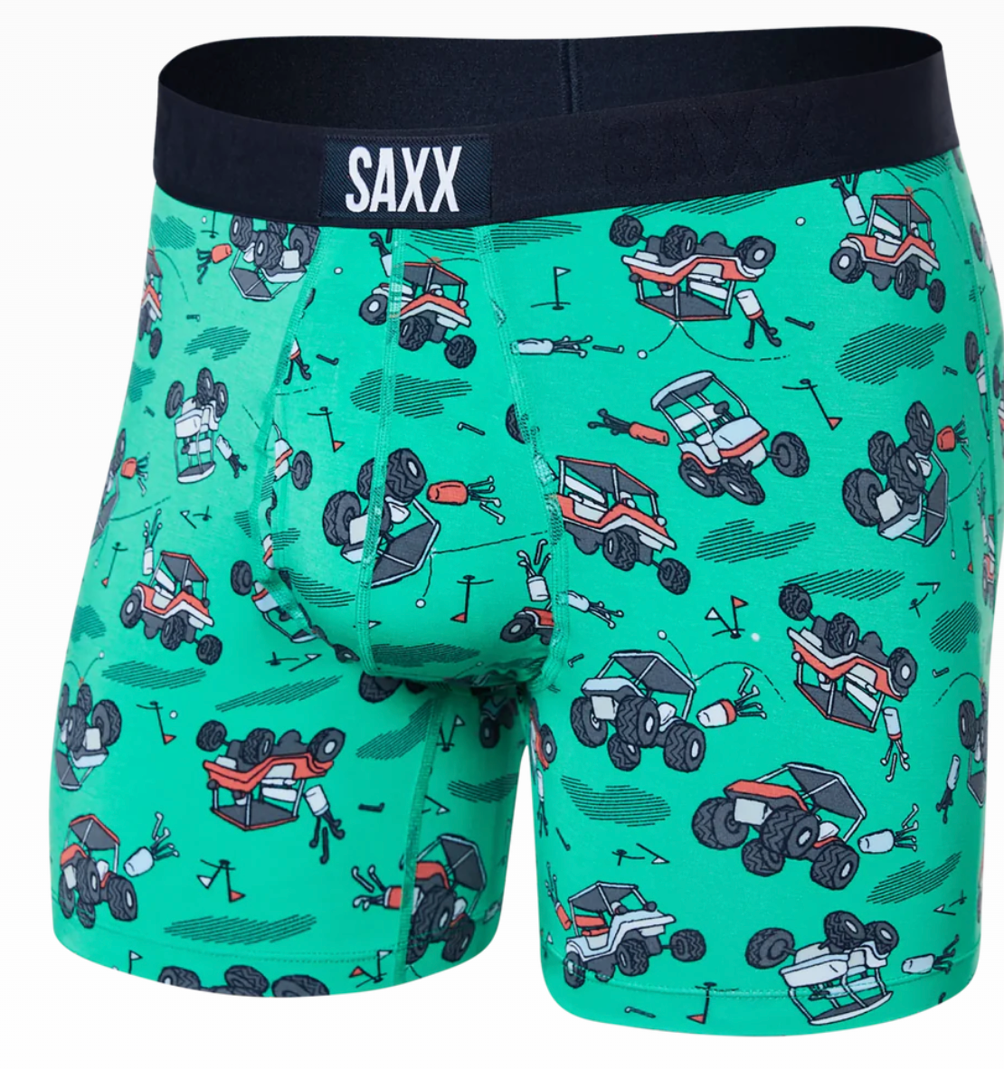 Saxx ULTRA Super Soft Boxer Brief -  Off Course Carts Green