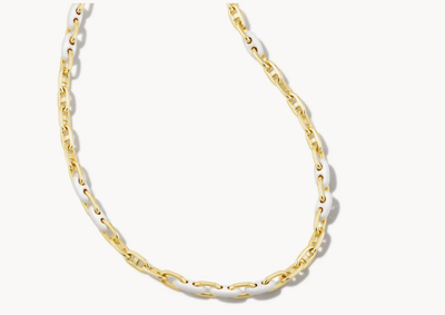Kendra Scott Bailey Gold Chain Necklace in White Mix