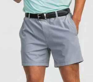 Southern Shirt Men's Hybrid 5.5" Inseam Shorts With Belt Loops - Overcast