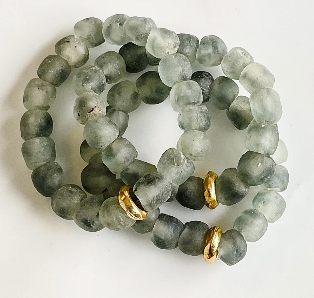 Virtue Jewelry Glass Washer Bracelet - Grey