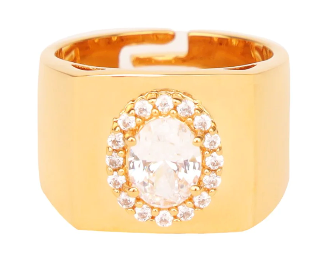 BuDhaGirl Birthday Ring - Clear/White