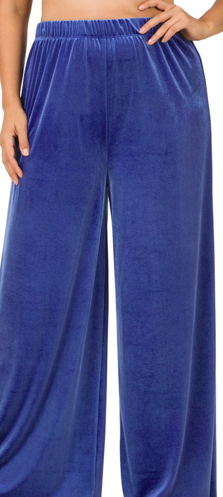 Velvet Wide Leg Pants