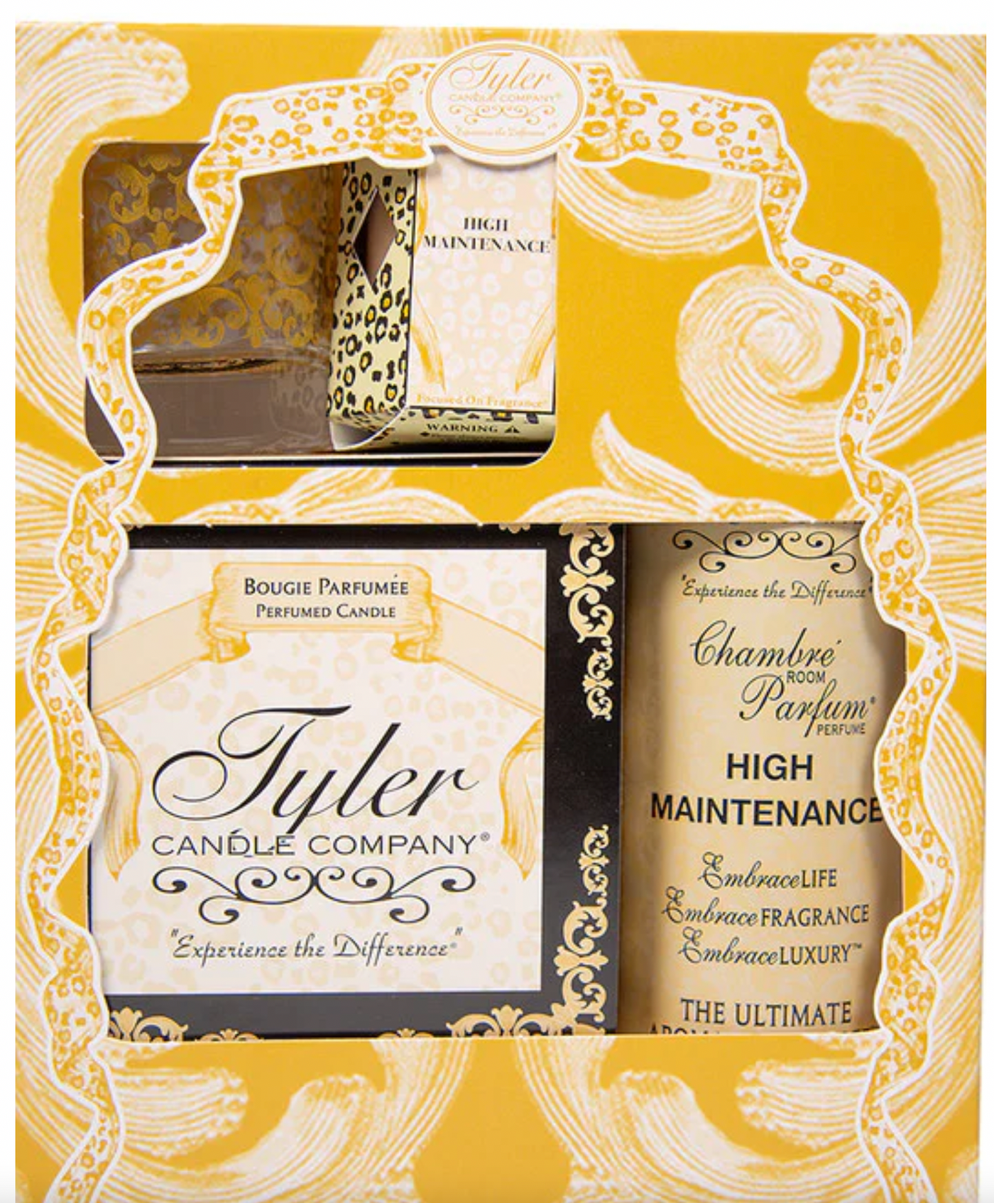 Tyler Suite Glamorous Gift Set (Candle, Room Spray, Decorative Votive Candle)