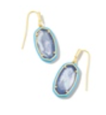 Kendra Scott Dani Enamel Drop Earrings - Periwinkle Illusion