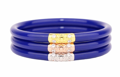 BuDhaGirl Three Kings All Weather Bangles in Lapis
