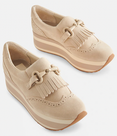 Dolce Vita Jhax Sneakers in Almond Suede