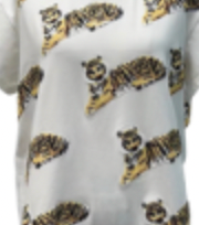 Queen Of Sparkles Kids Scattered Tiger Tee
