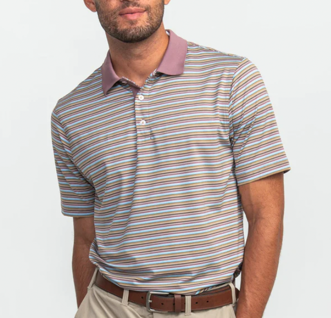 Southern Shirt Tucker Stripe Polo - Dorado