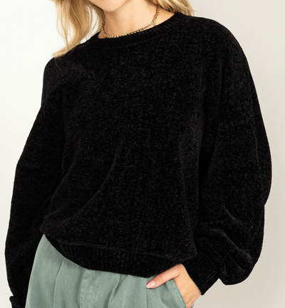 Ultra Soft Chenille Scoop Neck Sweater