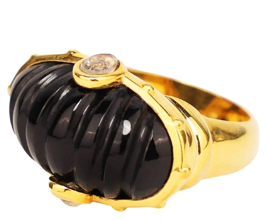 BuDhaGirl Dome Ring - Black Onyx