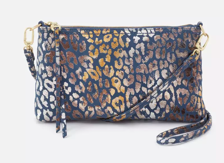 Hobo Darcy Crossbody in Printed Leather - Mirror Cheetah